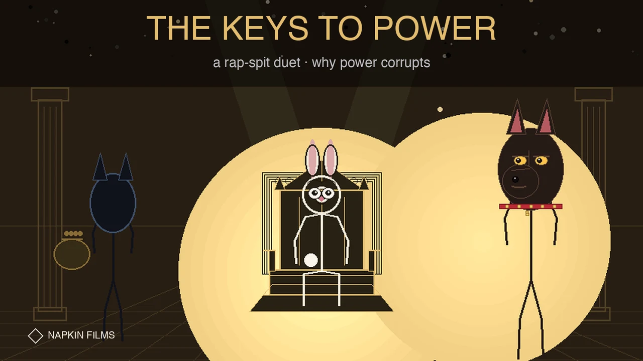 THE KEYS TO POWER: a Plan 9 rap-spit duet on why power corrupts, structurally, not morally